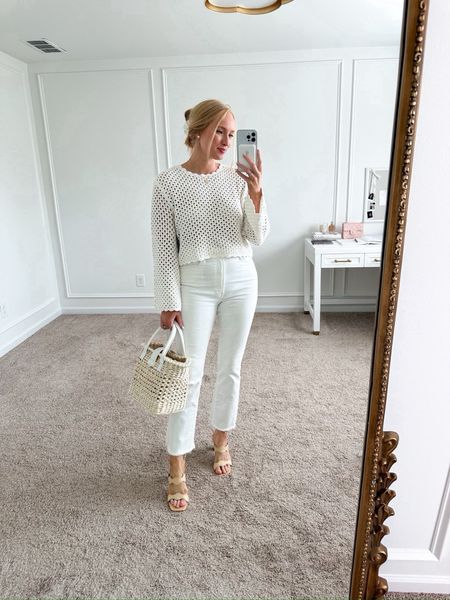 My Nordstrom Mother jeans are bestsellers again! They are seriously the best! I have them paired with a lightweight summer sweater. Wearing size 28 in the jeans. Summer outfits // monochromatic outfits // white jeans // summer sweaters // Nordstrom finds // Nordstrom fashion // bestsellers 

#LTKSeasonal #LTKStyleTip