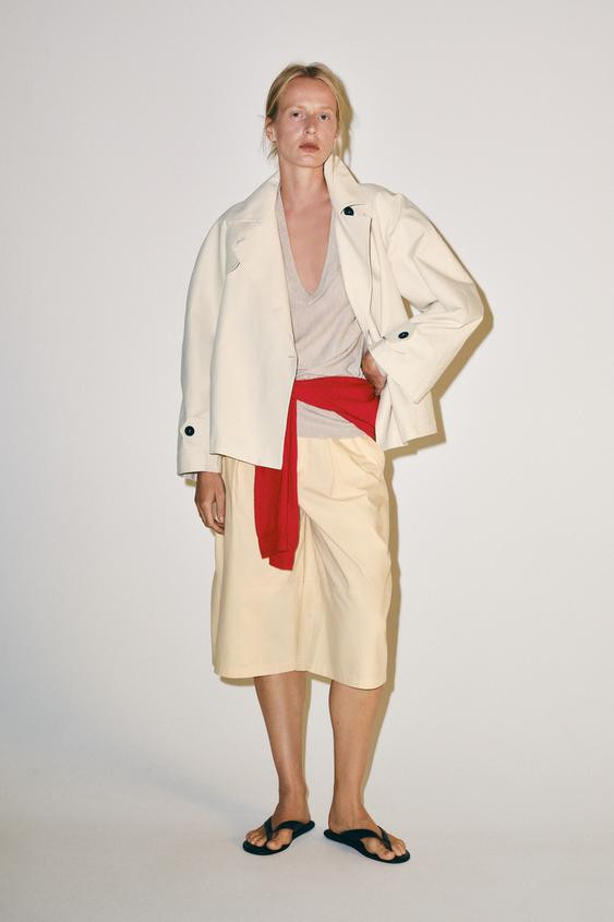ZW COLLECTION SHORT TRENCH COAT | Zara UK