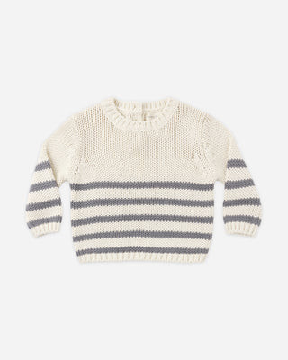 Rex Sweater Slate Stripe | Rylee + Cru