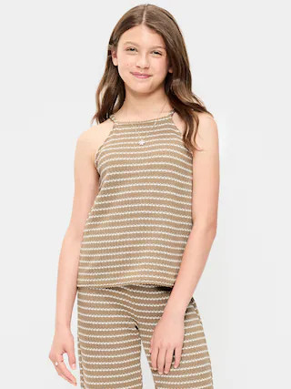 Sleeveless Jacquard Knit Top for Girls | Old Navy (US)
