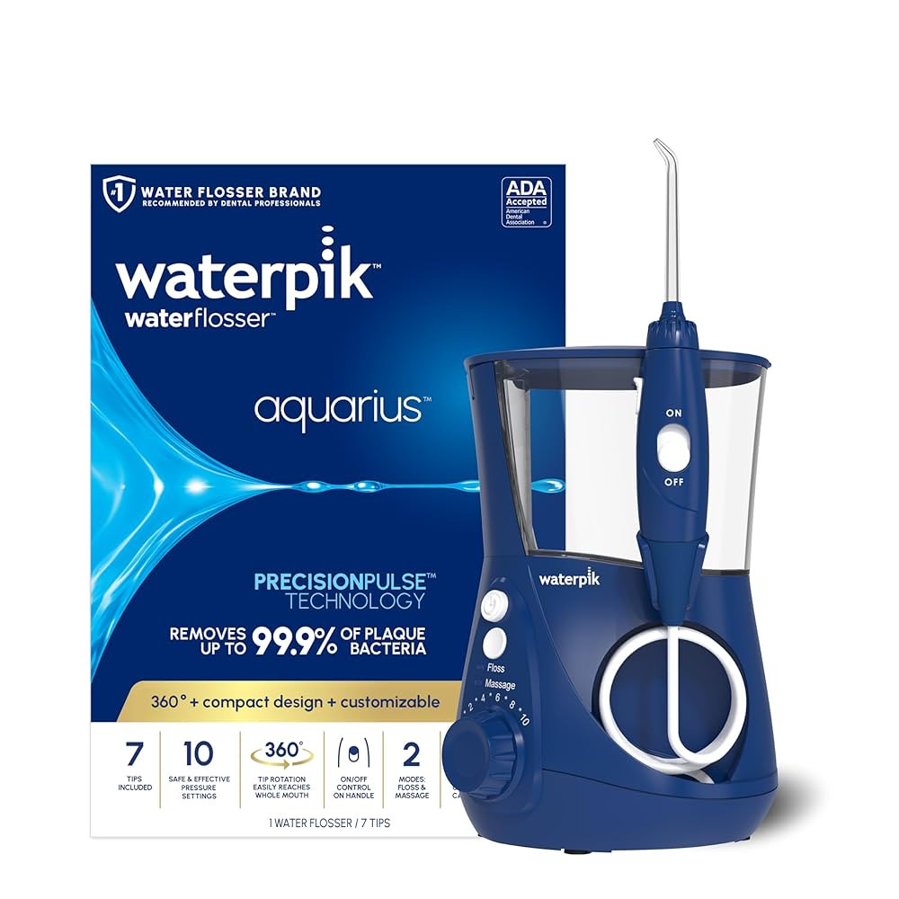 Waterpik Aquarius Water Flosser For Teeth Cleaning, Gums, Braces, Dental Care, Electric Power Wit... | Amazon (US)