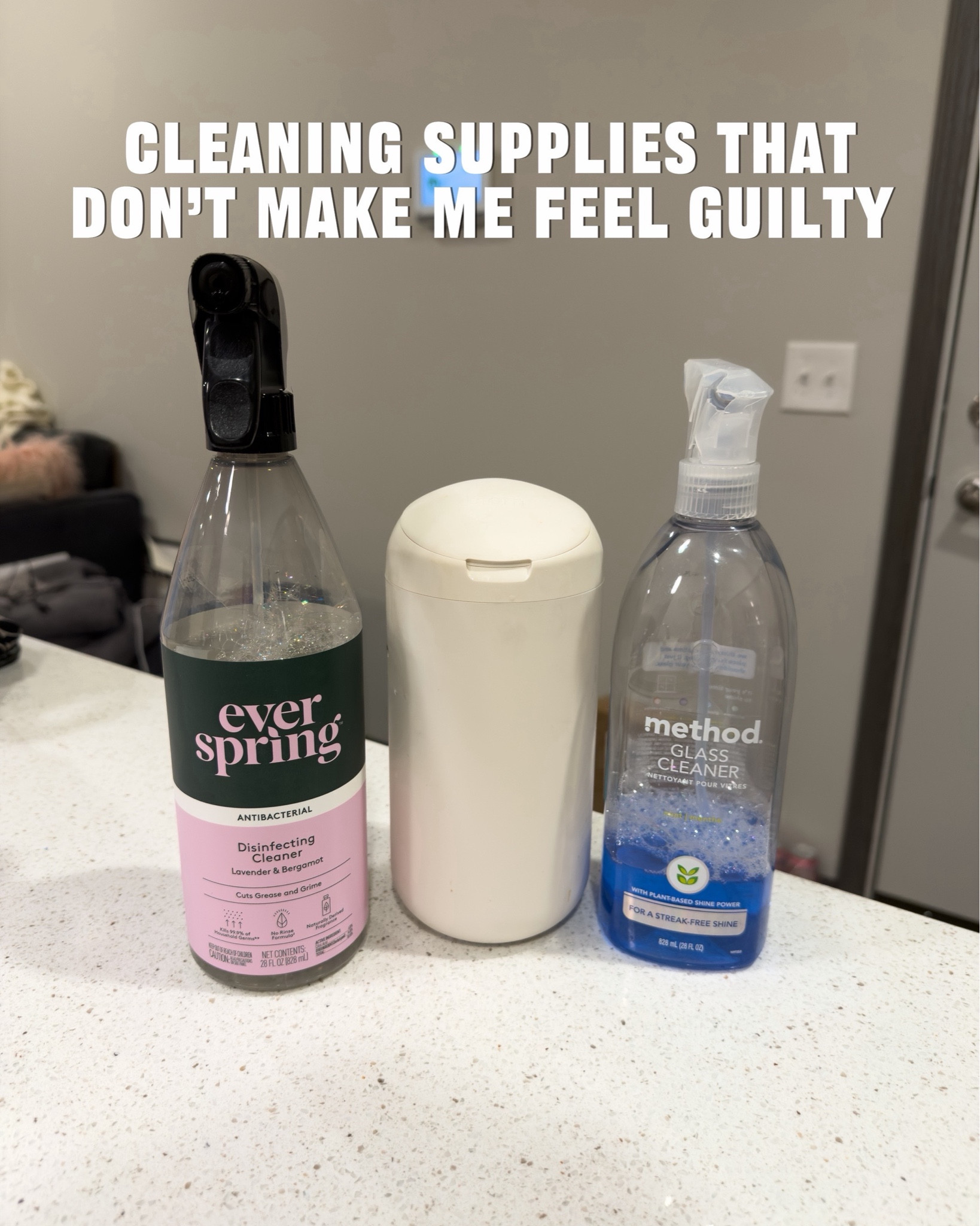 The further along I get on my wellness journey, the more I want to use products that make me feel good. I am now making sure that my skin, lungs, and environment are clean without using harsh chemicals. I’ve always been sensitive to smells and my skin is prone to irritation with a lot of products 😅

Nowadays I’ve been using @@Biom Wipes and @method products to keep my place looking its best! If I’m taking care of my insides with my diet, I should do the same on the outside with my cleaning essentials!

#naturalcleaning #cleaningproductsthatwork #cleaning #plantbased #cleaningsupplies 

#LTKHome #LTKstorytime #LTKdayinmylife