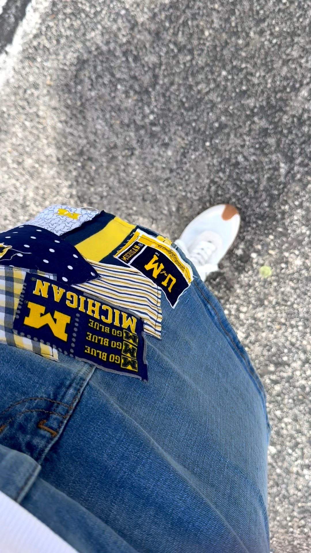 I bleed maize and blue! Go Blue. This skirt was a custom order on Etsy. The seller was great. She’ll find a custom skirt for you and customize it with your school’s colors and logo.

#LTKStyleTip #LTKOver40 #LTKU