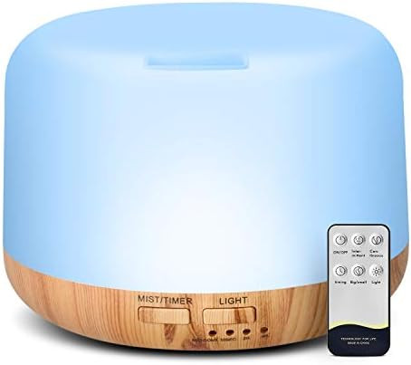 Homeweeks 300ml Essential Oil Diffuser, Quiet Aromatherapy Mist Diffusers for Essential Oils, Wood G | Amazon (US)