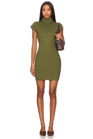 Line & Dot Rumi Mini Dress in Olive from Revolve.com | Revolve Clothing (Global)