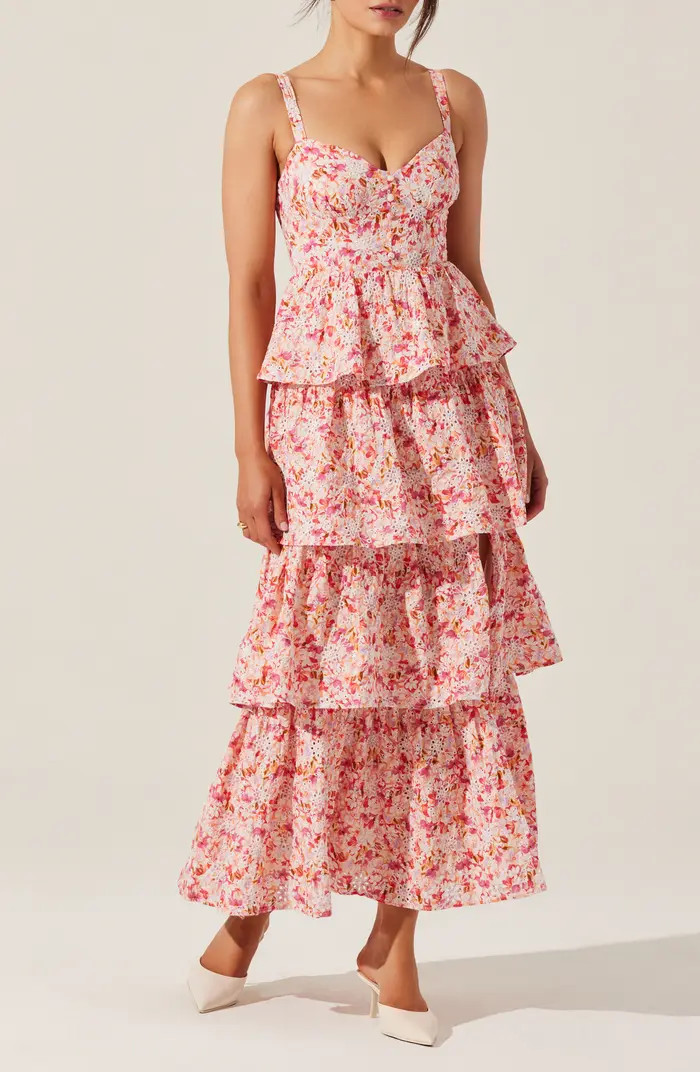 ASTR the Label Midsummer Floral Print Tiered Ruffle Dress | Nordstrom | Nordstrom