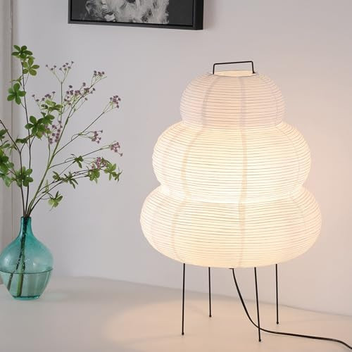 Noguchi Style Akari Floor Lamp, Rice Paper Lantern for Establishing A Warm and Cozy Ambiance in A... | Amazon (US)