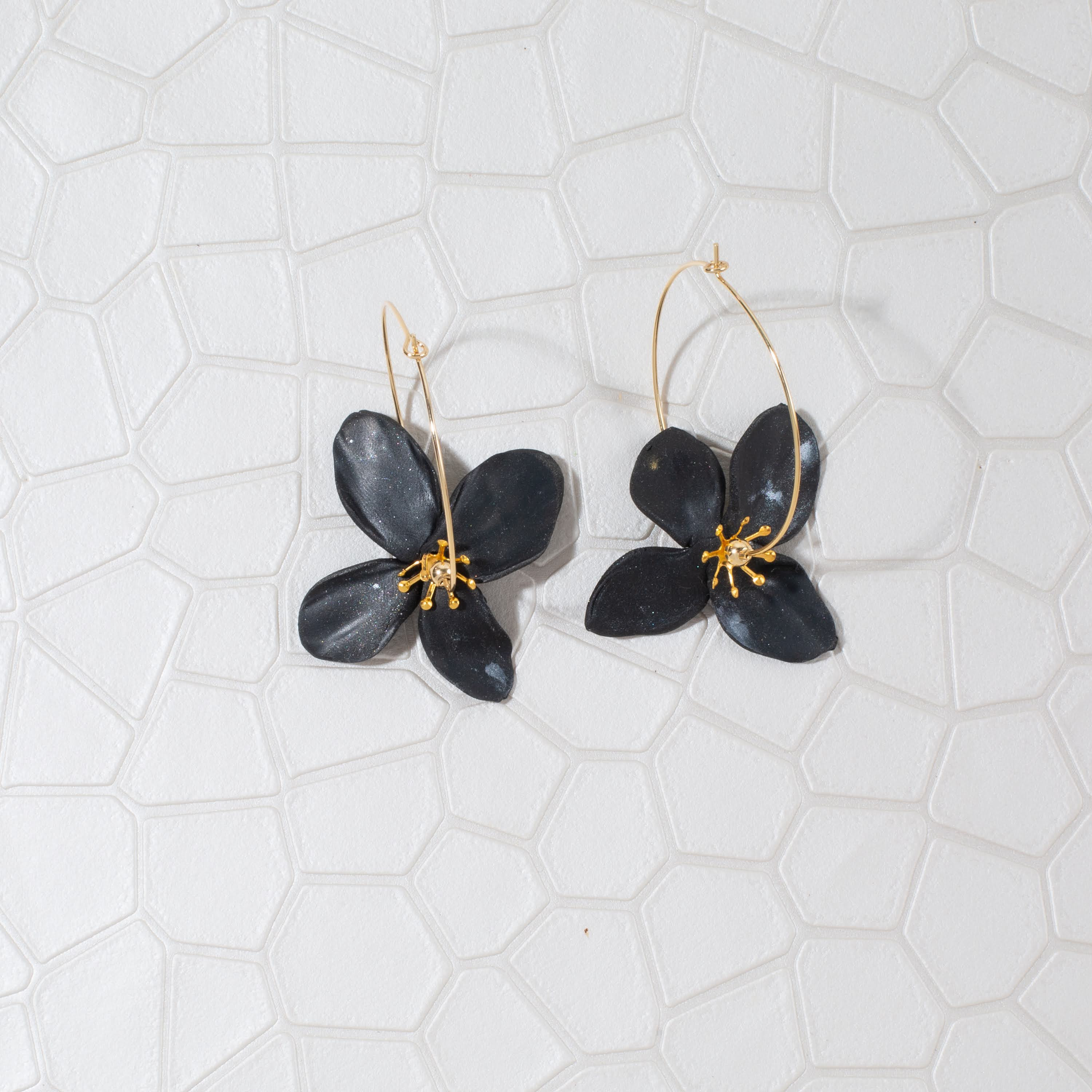 Chatham Flower Hoop Earrings - Stylish Floral Hoops | Forlanya | Forlanya
