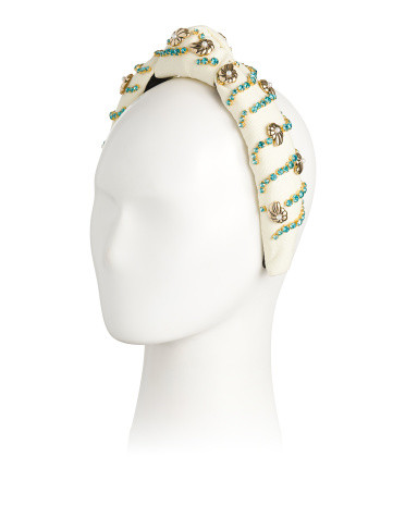 Nautilus Crystal Embellished Knotted Headband | TJ Maxx