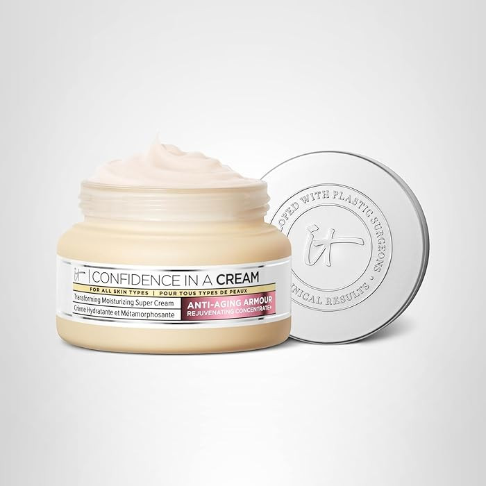 IT Cosmetics Confidence in a Cream - Hydrating & Anti Aging Face Moisturizer, Visibly Reduces Fin... | Amazon (US)