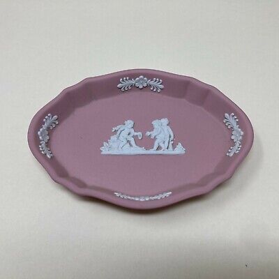 Vintage Wedgwood Pink Jasperware Silver Shape Pin Dish Sweet Tray | eBay AU