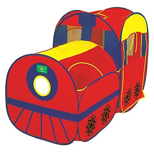 Liberty Imports Kids Pop Up Play Tent - Foldable Indoor and Outdoor Locomotive Train Playhouse fo... | Amazon (US)
