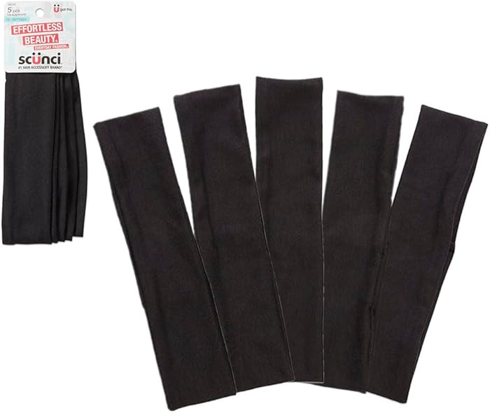 Scunci by Conair Soft Stretchable Headbands- accessories for women - mens headband - running head... | Amazon (US)