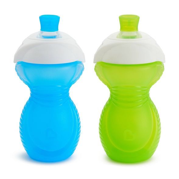Munchkin Click Lock 9oz Bite Proof Soft Spout Sippy Cup &#8211; 2pk Blue/Green | Target