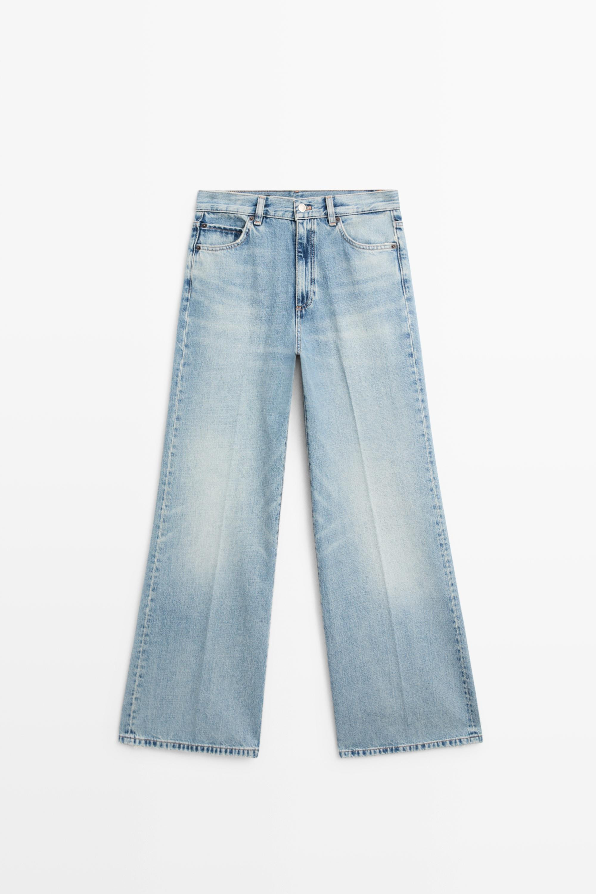 Jean palazzo taille haute | Massimo Dutti FR