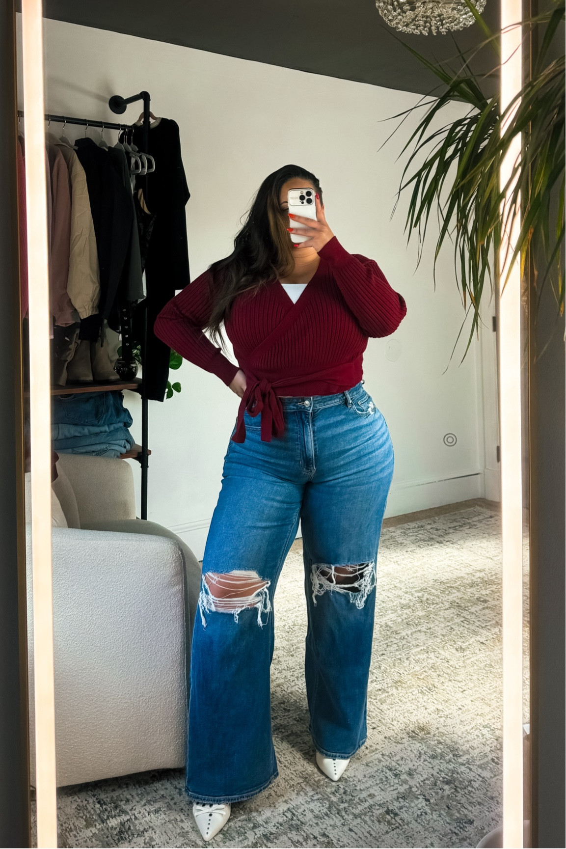 CROP FAUX WRAP SWEATER CURRENTLY 40% OFF! 

Use code 40BTFBM1027 at check out! 

SHOWN IN SIZE LARGE 

Jeans are a size 14

#fashiondeals #affordablefashion #sweaters #croppedsweater #falloutfits #casualoutfitideas #ltkcurves #amazonstyle #curvyjeans 

#LTKPlusSize #LTKMidsize #LTKSaleAlert