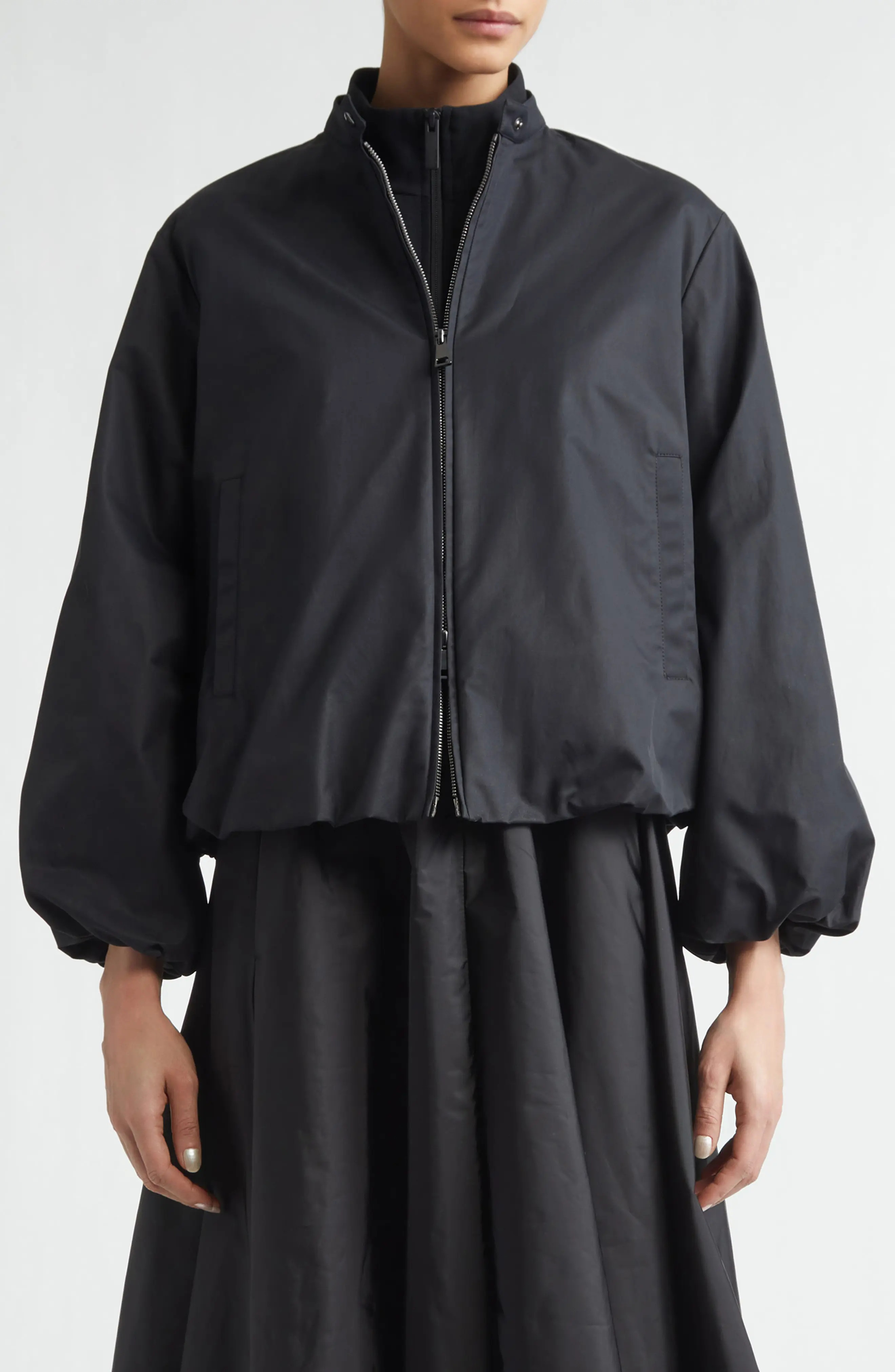 Moncler Gruissan Padded Bomber Jacket in Black at Nordstrom, Size 2 | Nordstrom