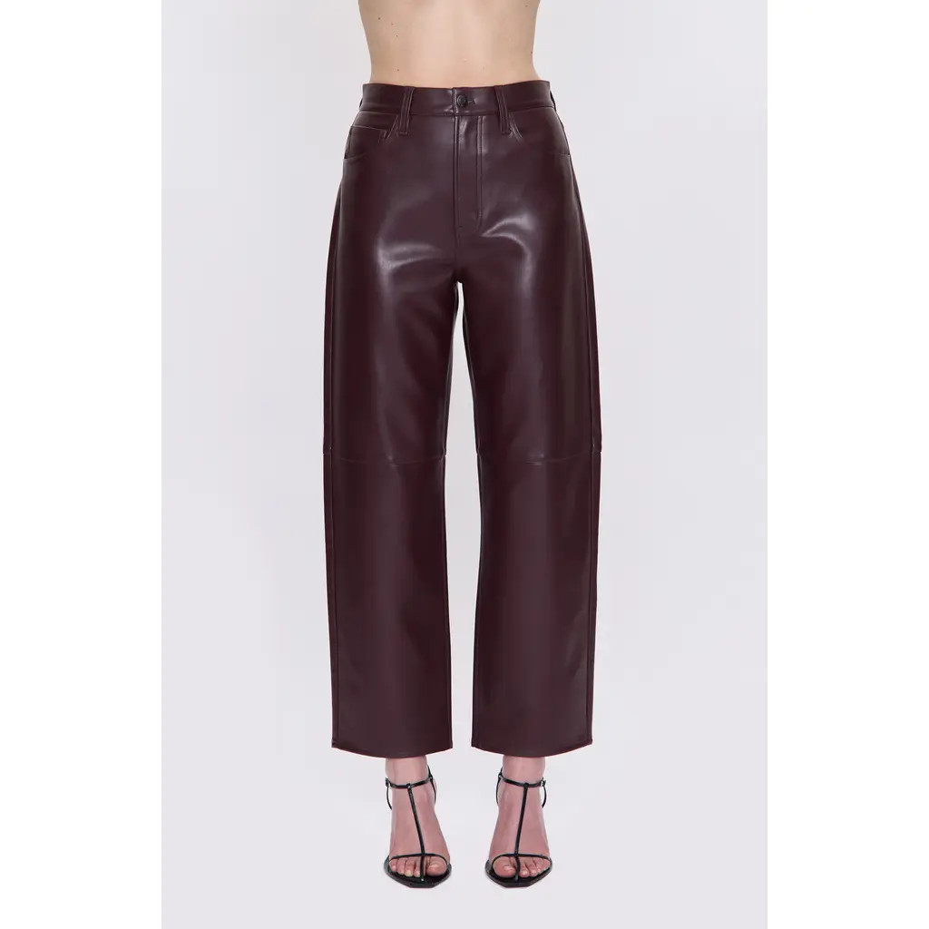 Pistola Jett Faux Leather Wide Leg Pants in Cabernet at Nordstrom Rack, Size 29 | Nordstrom Rack