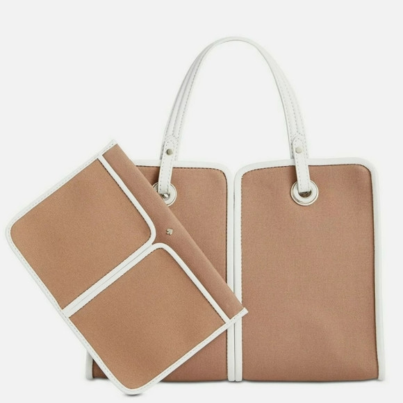 ♠️NWT Kate Spade Sam Medium Canvas Plunge Satchel | Poshmark