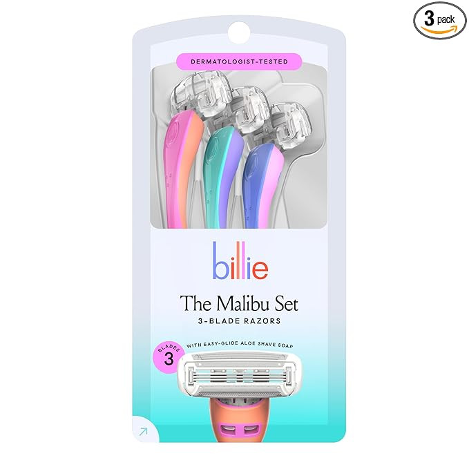 Billie Disposable Razors for Women - The Malibu Set | Amazon (US)