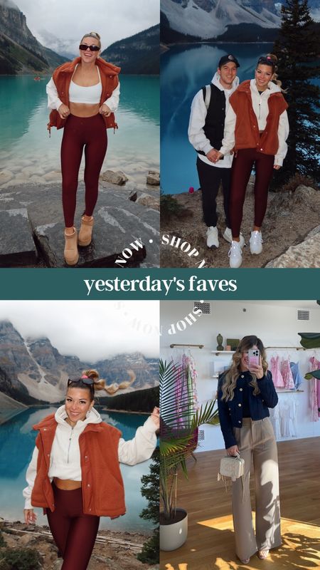 Yesterdays favorites! Activewear from my hike in banff! & some of my new fall fashion finds from Abercrombie!

#LTKfitness #LTKstyletip #LTKSeasonal