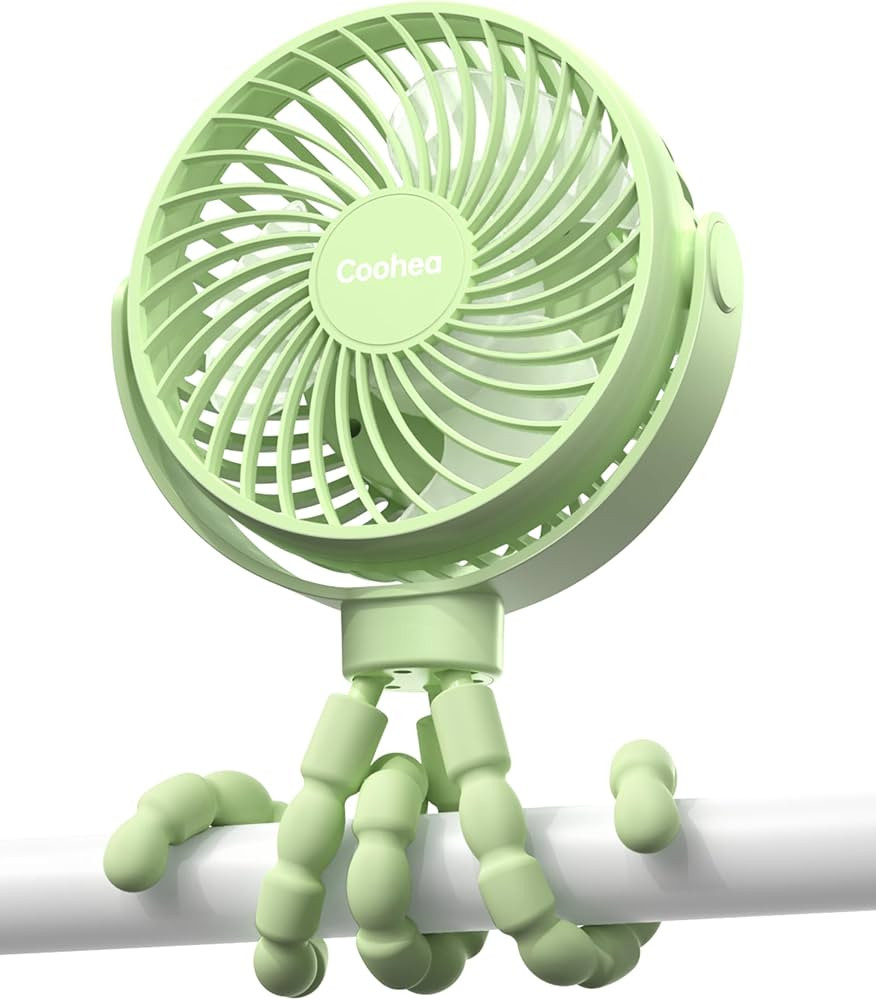 Stroller Fan Clip on Baby Fan Quiet Small Portable Fan USB Rechargeable Battery Operated Fan for ... | Amazon (US)