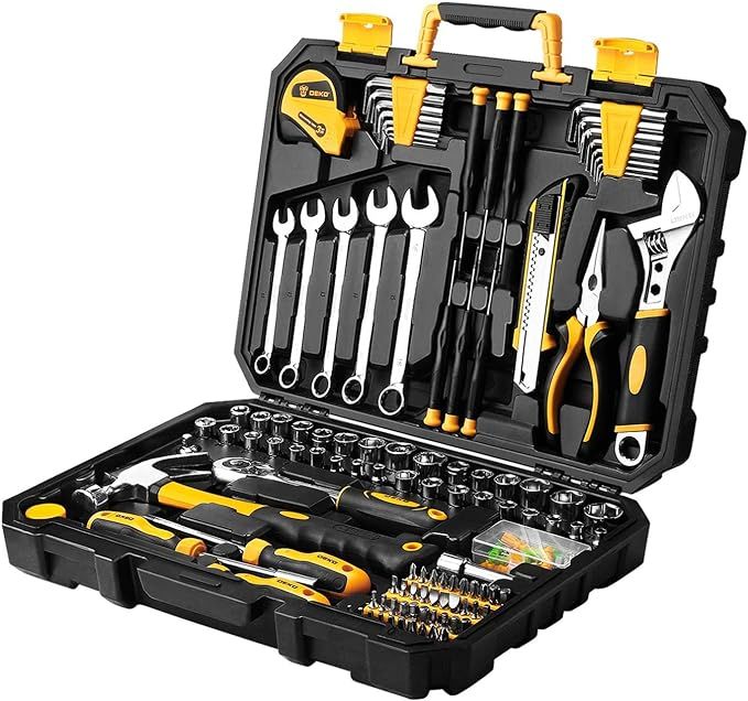 DEKOPRO 158 Piece Tool Set-General Household Hand Tool Kit,Auto Repair Tool Set, with Plastic Too... | Amazon (US)