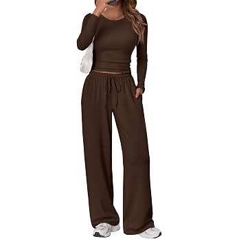 Trendy Queen Women's 2 Piece 2026 Fall Fashion Lounge Set with Pockets | Amazon (US)