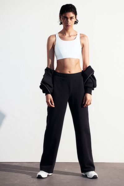Straight-cut Sweatpants - Light pink - Ladies | H&M US | H&M (US + CA)