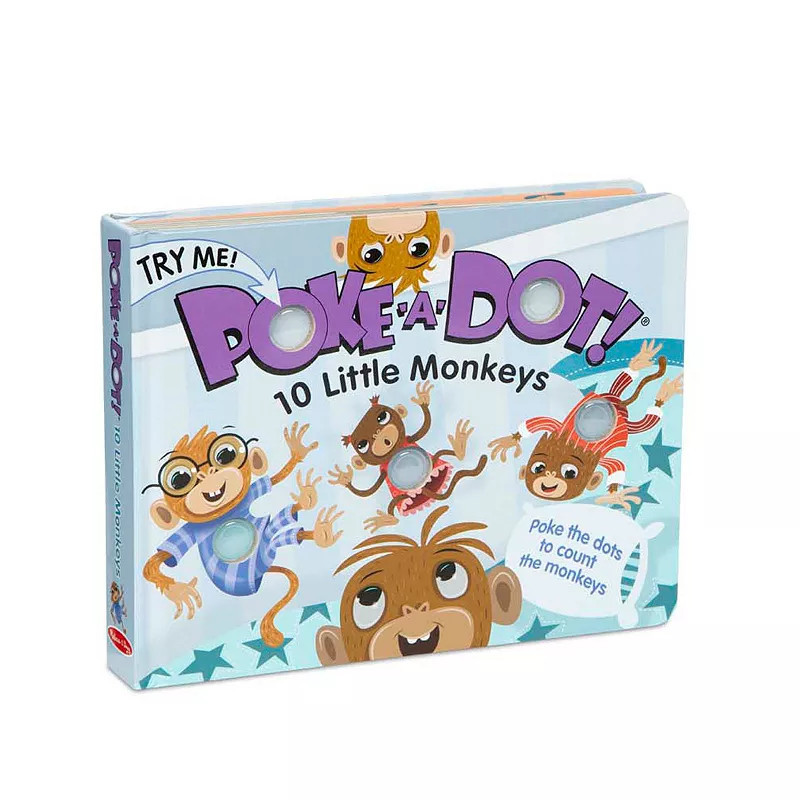 Melissa & Doug Children's Book - Poke-a-Dot: 10 Little Monkeys, Multi | Kohl's