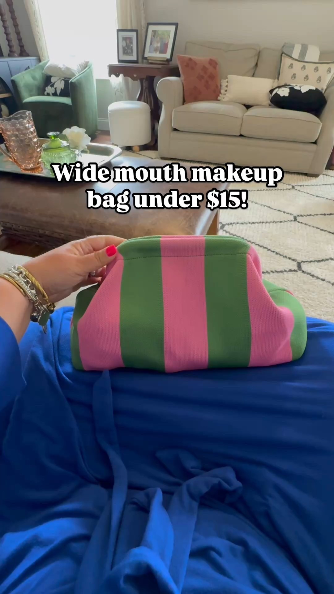 This is actually a clutch but I use it as a makeup bag! It holds so much stuff & I love the wide mouth so you can see everything! Comes in tons of colors & patterns & is under $15!

#LTKFindsUnder50 #LTKBeauty #LTKOver40
