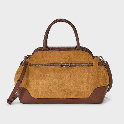 Belted Satchel Handbag - A New Day™ Brown | Target