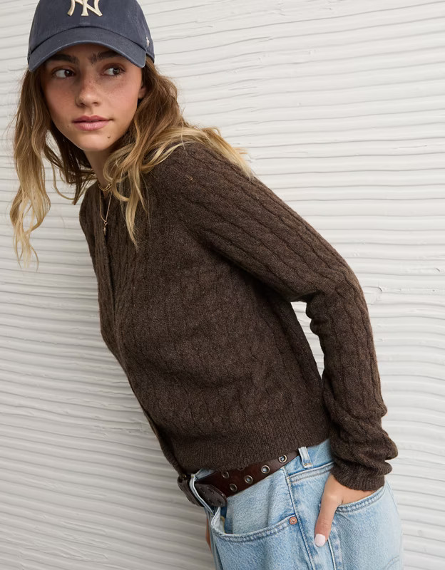 AE Whoa So Soft Button-Front Cardigan | American Eagle Outfitters (US & CA)