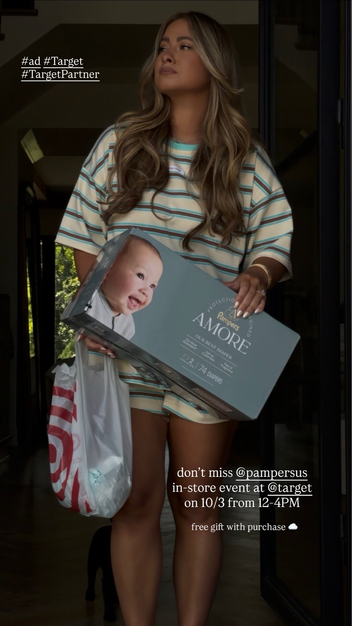 #ad partnering with @target and @pampersus for their in-store event on 10/3 from 12-4pm! ☁️ 

#Target #TargetPartner #amore #pampers
