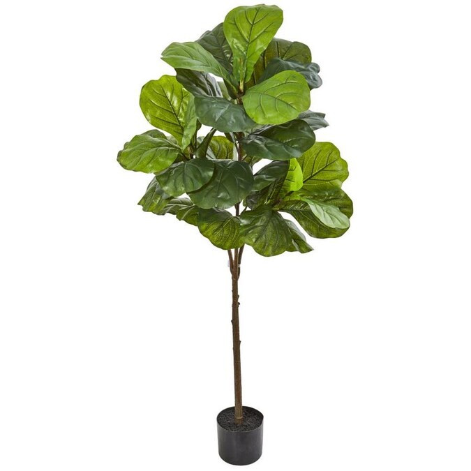 Nearly Natural 54-in Green Artificial Fiddle Leaf Trees Lowes.com | Lowe's