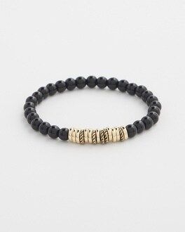 Black Jade Hero Stretch Bracelet | Chico's