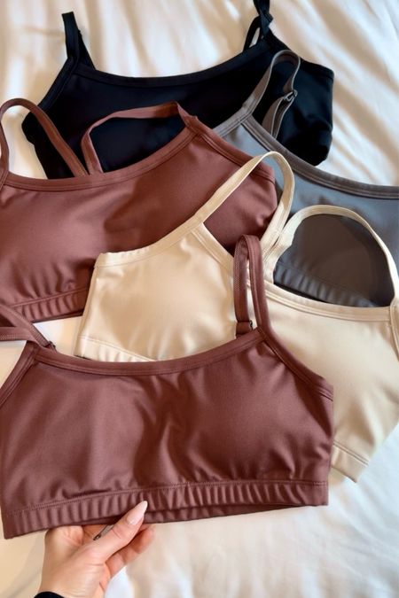 My favorite comfy sports bras now in y-back and “everyday” fit 🤩🤩 I wear these daily whether working out or not. The material is so soft and the fit is perfect. I wear a smalll

#LTKSeasonal #LTKfitness #LTKfindsunder100