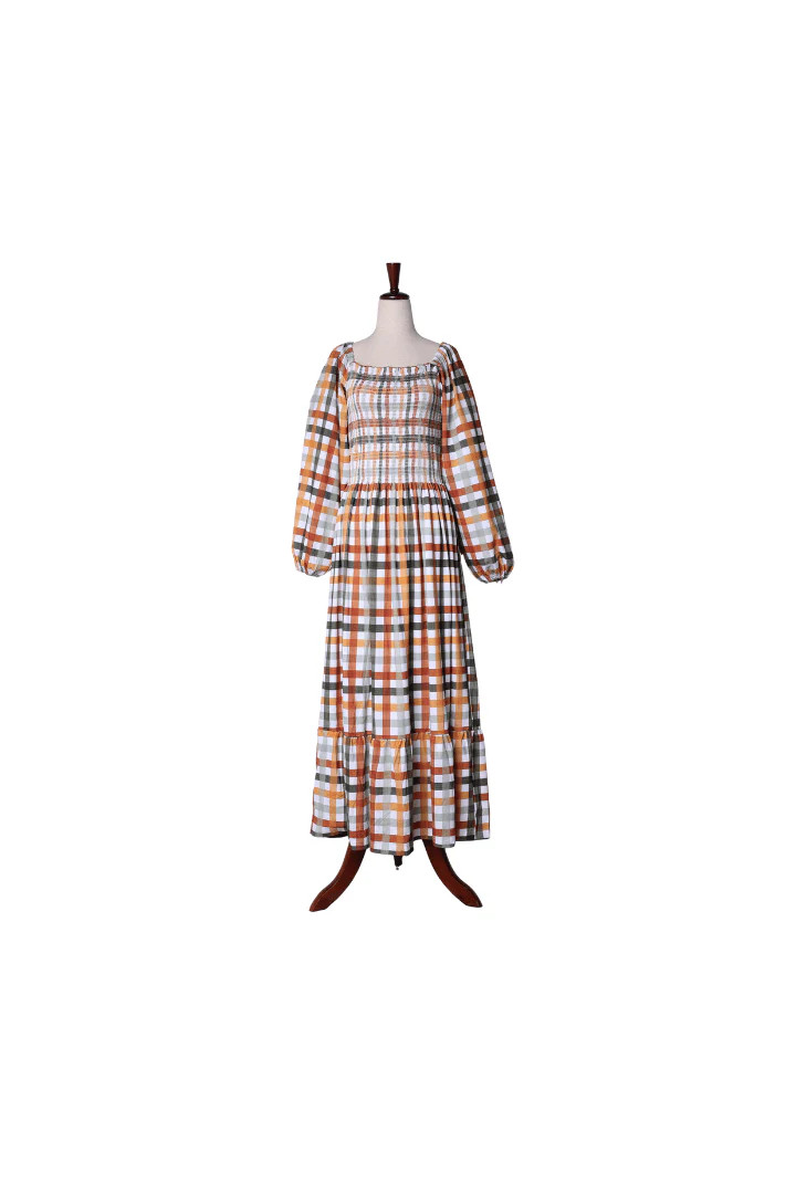 Fall Plaid Mom Matching Dress | The Smocked Flamingo