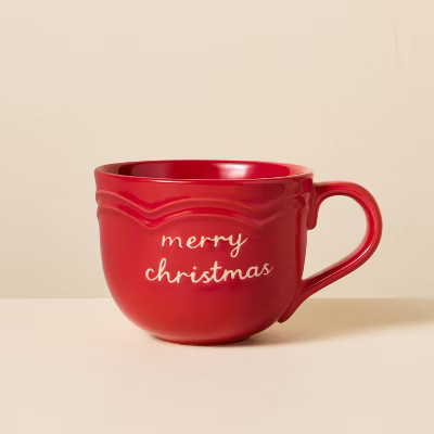 13 fl oz Merry Christmas Mug - Hearth & Hand™ with Magnolia | Target