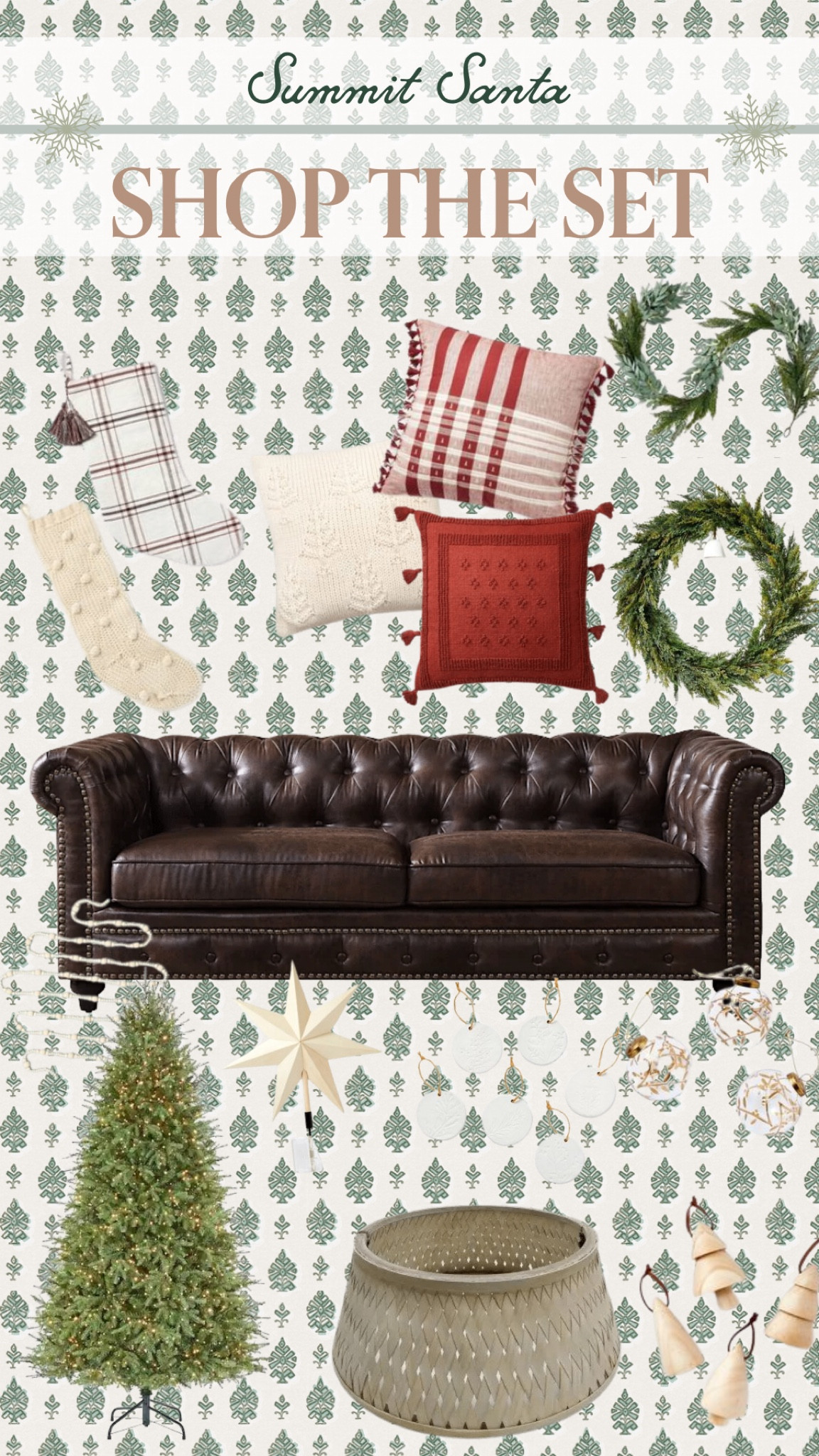 🎄🎅 Shop the Set: Summit Santa 🎄🎅

Check out all my favorites from the Summit Santa project! Shop your favorites below! 

Christmas Throw Pillows, Christmas Wreath, Christmas Garland, Christmas Stockings, Leather Sofa, Christmas Tree, Beaded Garland, Christmas Tree Star, Christmas Ornaments, Christmas Tree Collar

#LTKHoliday #LTKhome #LTKSeasonal