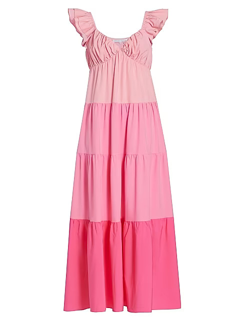 Ruffle-Sleeves Tiered Maxi Dress | Saks Fifth Avenue