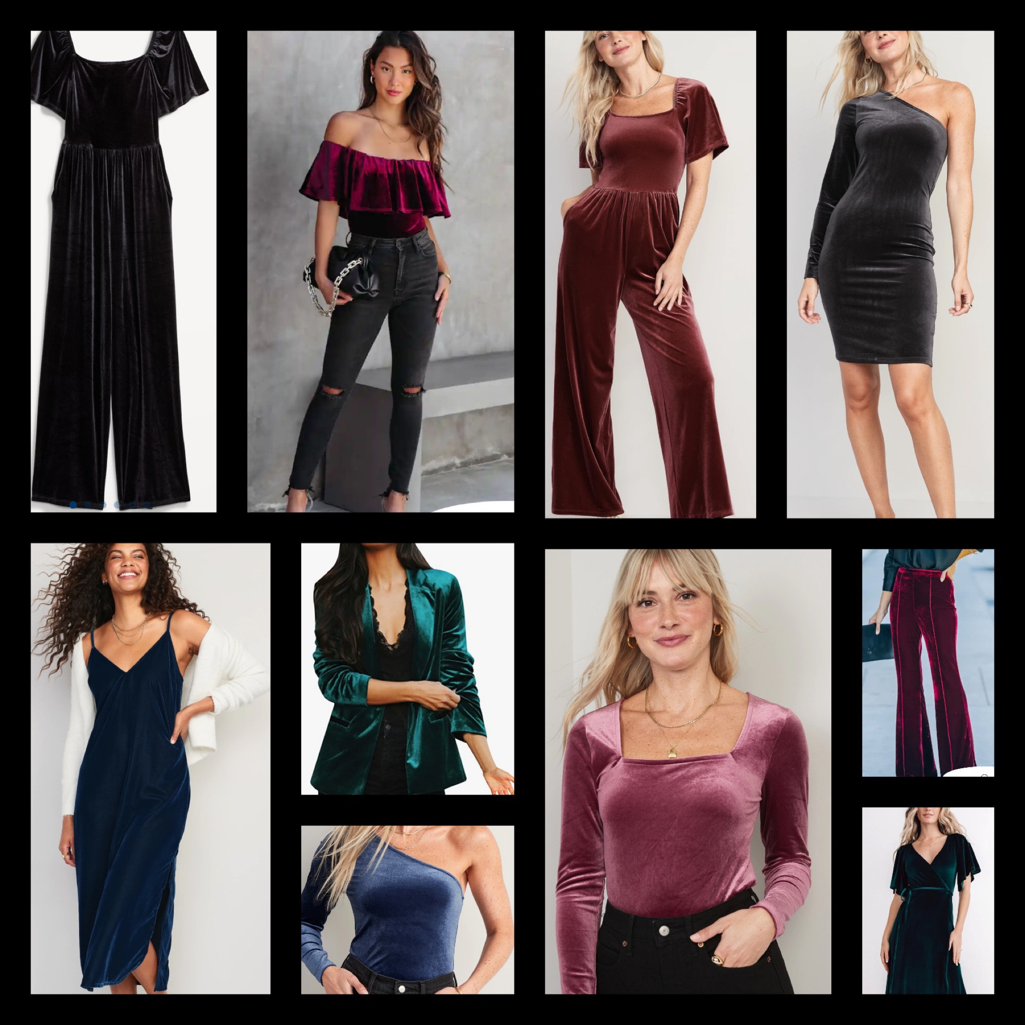 Velvet finds for fall and winter! Velvet is such a classy look! Great for the holidays, work or a night out! Here are some of my favorite velvet tops, dresses, jumpsuits and pants! 

#LTKSeasonal #LTKunder50 #LTKstyletip