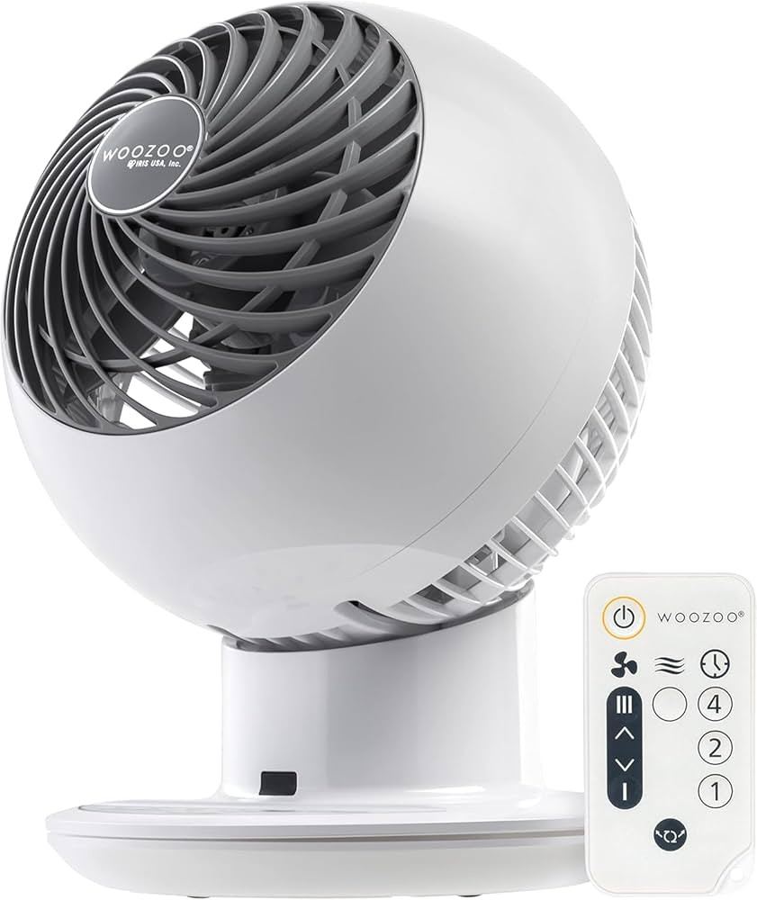 IRIS USA WOOZOO Air Circulator Fan with Remote, Oscillating, 5 Speeds, 82ft Max Air Distance, 90\... | Amazon (US)