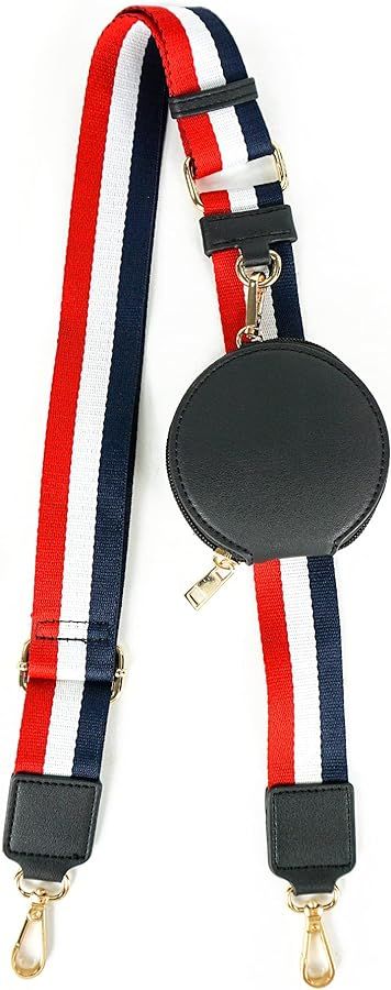 EVVE Wide Replacement Straps for Handbags with Coin Purse - For Over Shoulder Crossbody Bag, Guit... | Amazon (US)