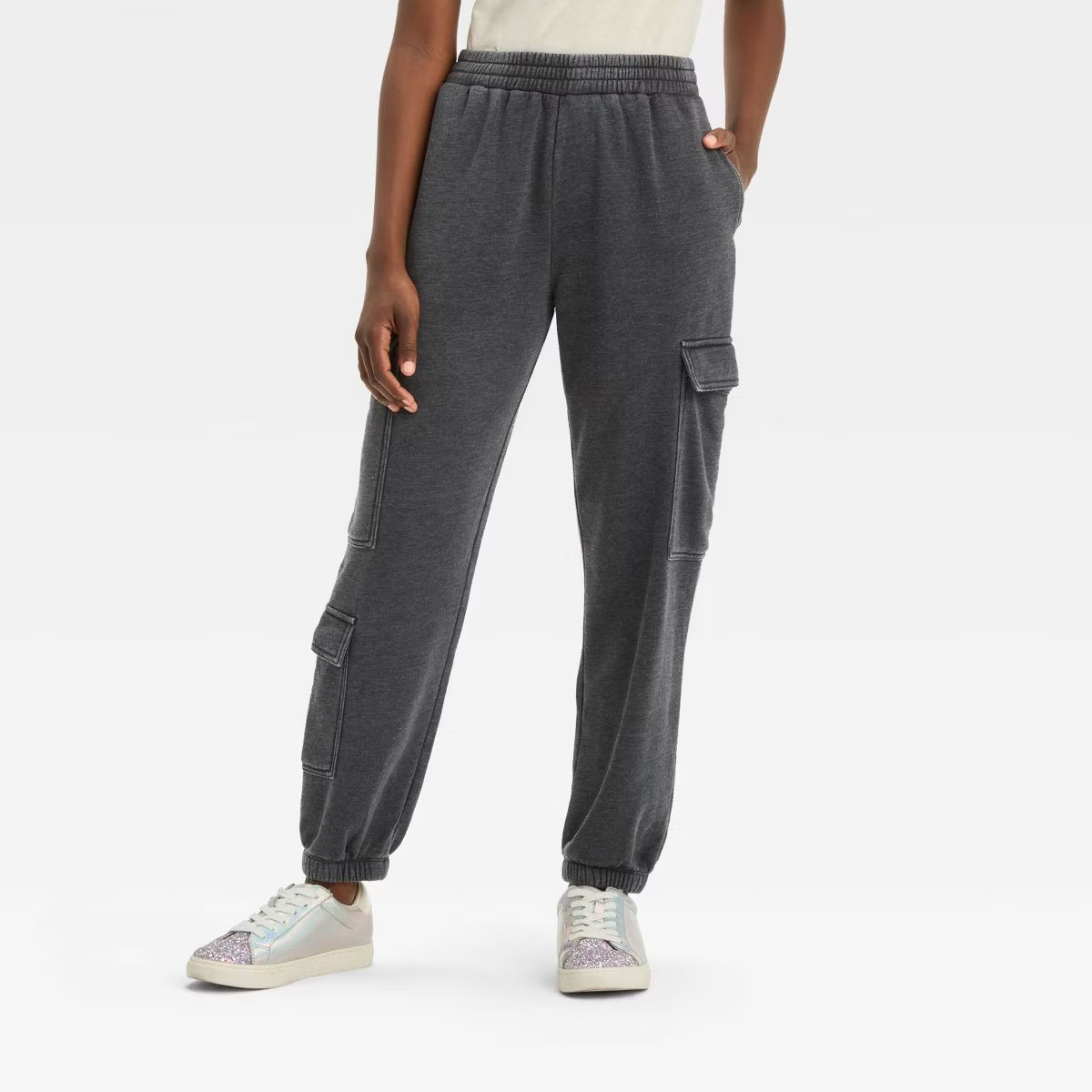 Girls' Cargo Fleece Pants - art class™ | Target