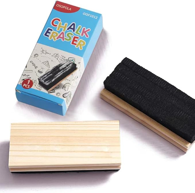 Chalkboard Eraser - Campus Style Pine Wood Blackboard Cleaner Engravable College Styled DIY Gift | Amazon (US)