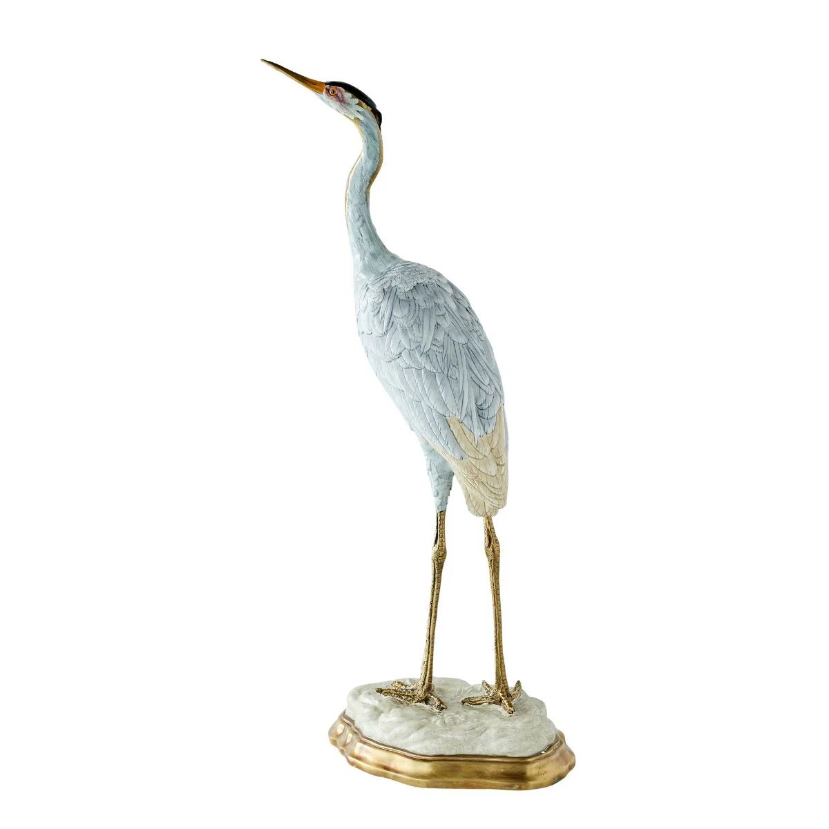 Porcelain Blue Heron Statue | Caitlin Wilson Design