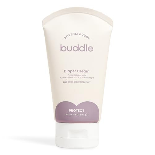 Buddle Bottom Buddy Diaper Cream, 20% Zinc Oxide Cream with Beeswax & Honey, Protects Baby Bottom Daily from Diaper Rash, Pediatrician Tested, 4 oz | Amazon (US)