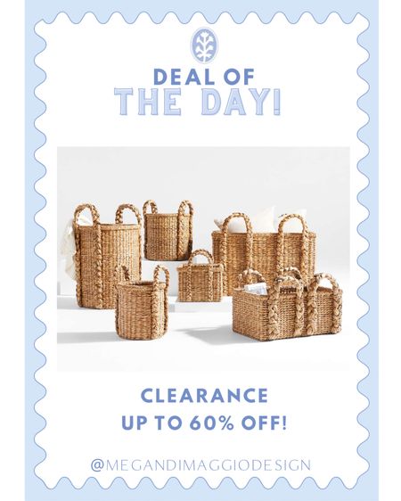 🏃🏼‍♀️🏃🏼‍♀️🏃🏼‍♀️ Major clearance find!! 🤯🙌🏻 Snag these beautiful braided Seagrass baskets for up to 60% OFF!! Final sale and I can’t believe these prices!!

#LTKHome #LTKFindsUnder100 #LTKSaleAlert