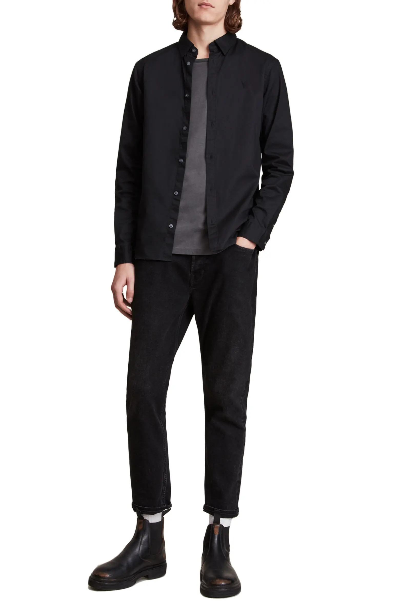 Hawthorne Slim Fit Stretch Cotton Button-Up Shirt | Nordstrom